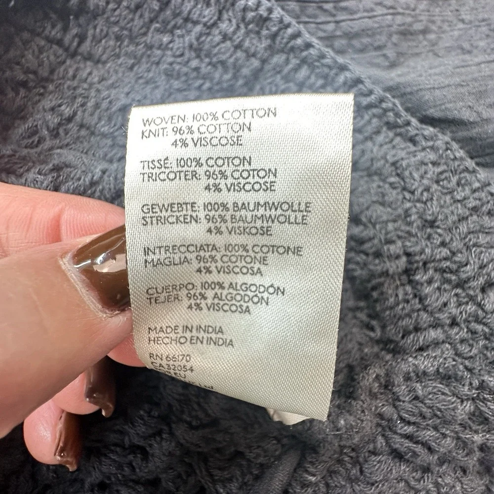 Free People Megan Crochet Boho Top Women's Medium ‎ Black